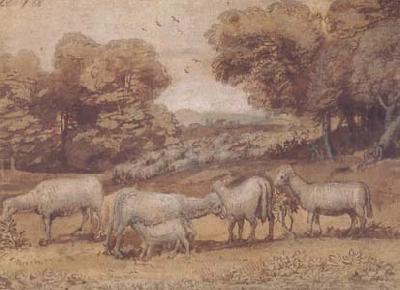 Claude Lorrain Landscape with Sheep (mk17) Germany oil painting art